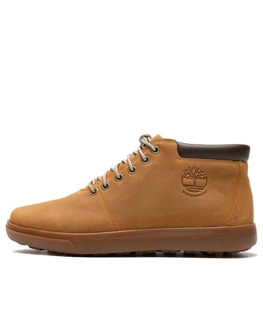 Timberland Brown Ashwood Park Mid Waterproof Leather Chukka Boots for men