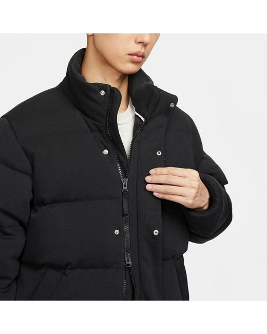 Nike Black Nsw Oversized Padded Jackets for men