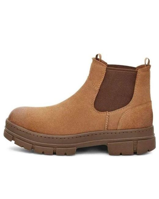 Ugg Brown Skyview Chelsea Boot 'Chestnut Suede' for men