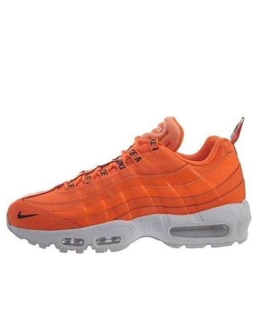 Nike Orange Air Max 95 Premium 'Overbranded Total' for men