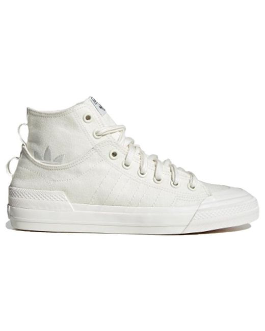 Adidas White Nizza Hi Dl for men