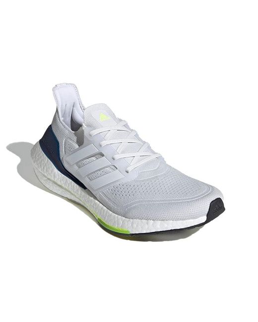 Adidas White Ultraboost 21 'Crystal' for men