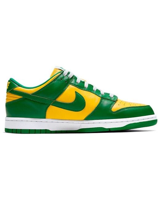 Nike Green Dunk Low Qs 'brazil 2020/2024' for men