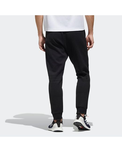 Adidas Black Th Pnt Peach Solid Color Casual Cozy Bundle Feet Sports Pants for men