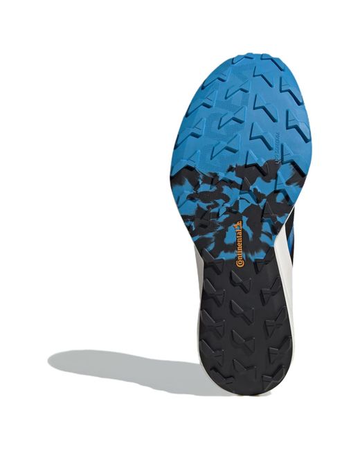 Adidas Blue Terrex Agravic Speed Trail Running Shoes for men
