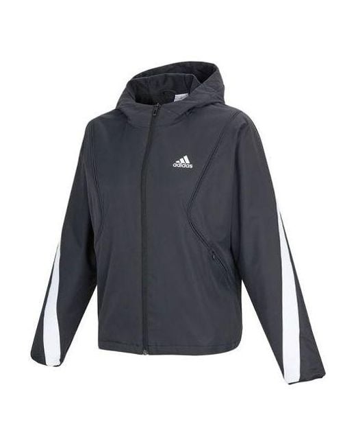 Adidas Blue (Wmns) Sports Hooded Jacket
