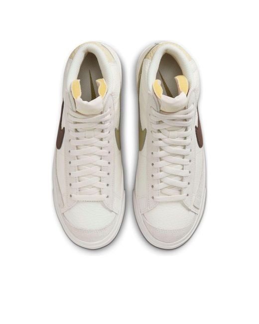 Nike White Blazer Mid 'Python Heel' for men
