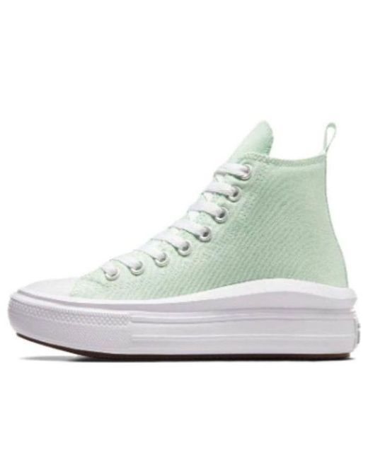 Converse White Chuck Taylor All Star Move Platform In