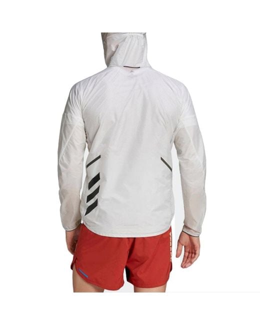 Adidas Gray Terrex Agravic Windweave Wind Jacket for men