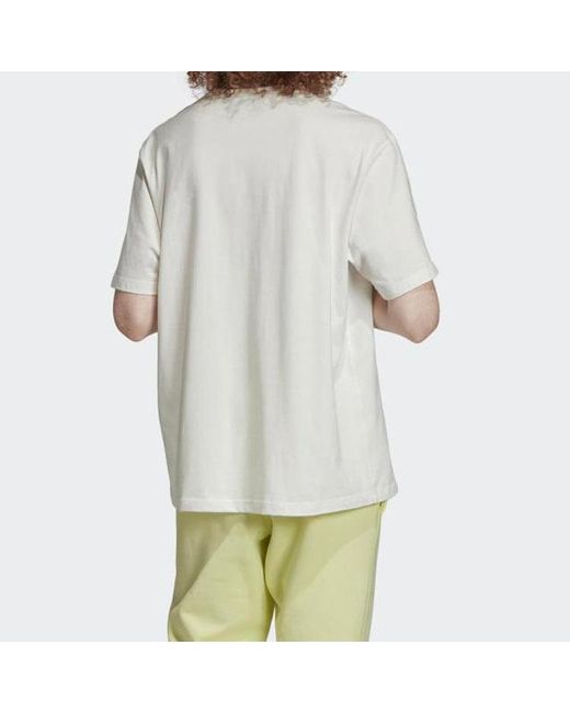 Adidas White Originals Vocal Logo Tee Printing Short Sleeve for men