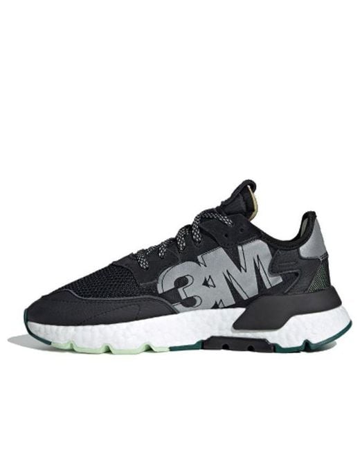 Adidas Black (Wmns) Nite Jogger '3M Core Carbon'