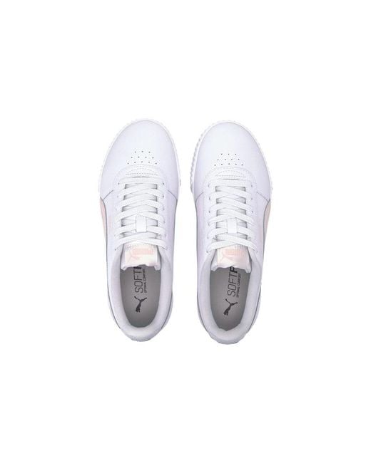 PUMA White (Wmns) Carina Leather Rose Water'
