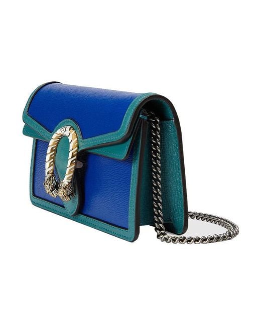 Gucci Blue Dionysus Single-Shoulder Bag Super Mini