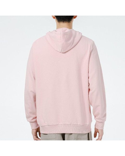 PUMA Pink Classics Logo Printing Pullover Sports for men