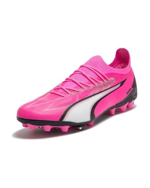 PUMA Pink Ultra Ultimate Mg Football Shoes for men