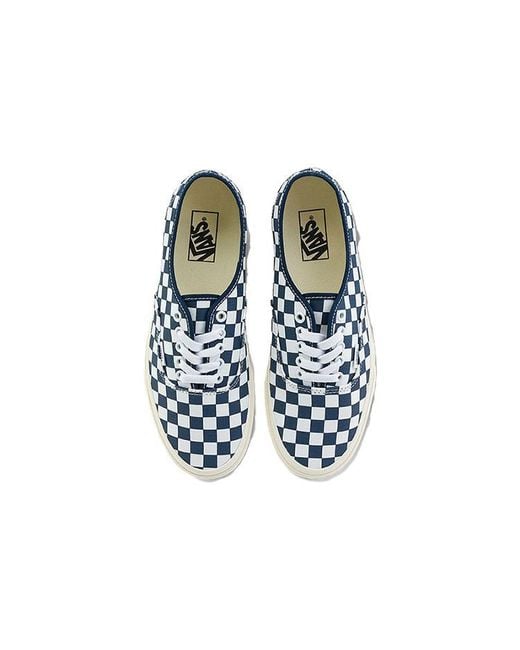 Vans Blue Authentic Classics Checkered' for men