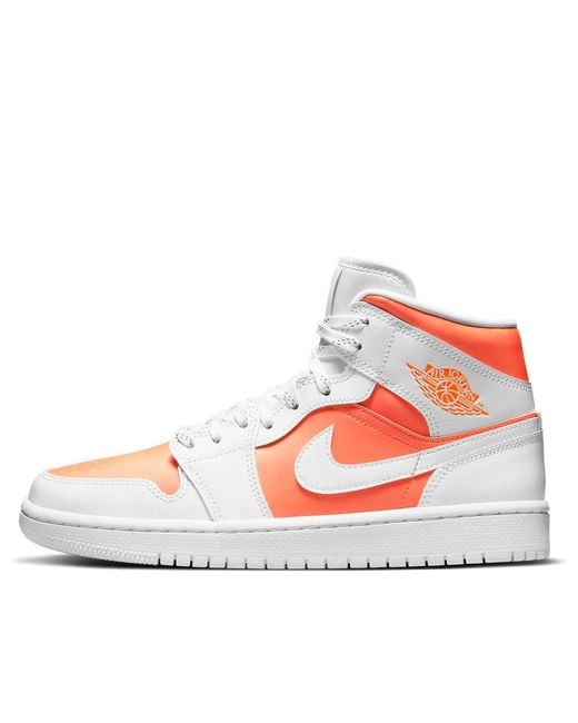 Nike White (Wmns) 1 Mid Se 'Bright Citrus'
