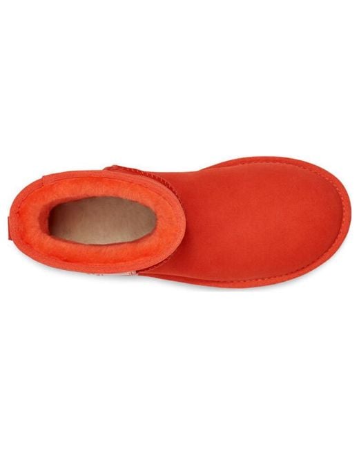 Ugg Red (Wmns) Classic Mini Ii Boot Side Logo