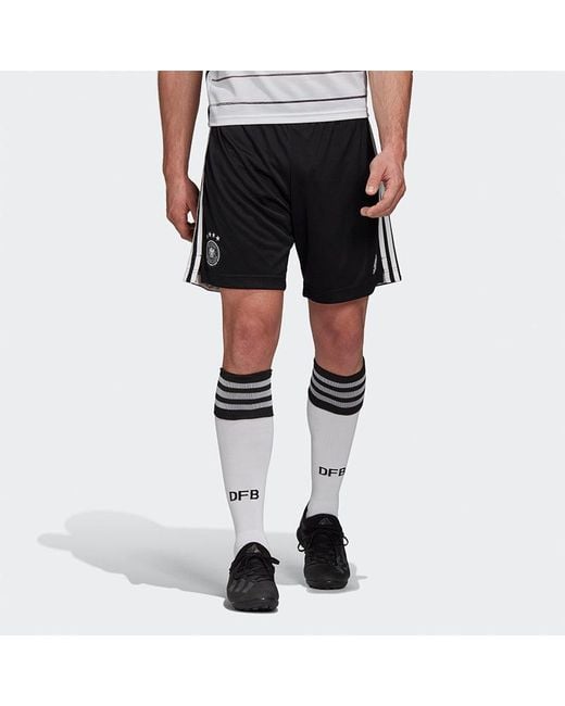 Adidas Black Dfb H Sho Germany National Team Home Soccer/Football Sports Shorts for men