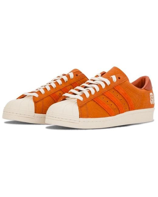 Adidas Orange Footpatrol X Superstar 80V Fp 'Fox' for men