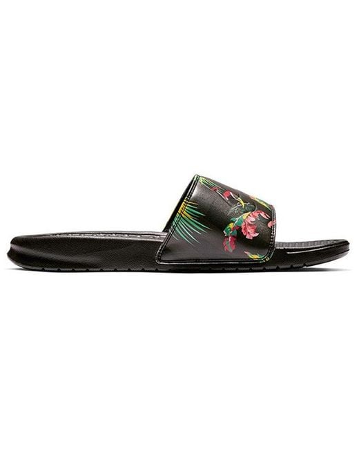 Nike Green Benassi Jdi Print Slide Tropical' for men