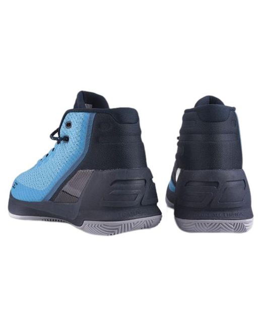 Under Armour Blue Curry 3 Mid 'Peacock' for men