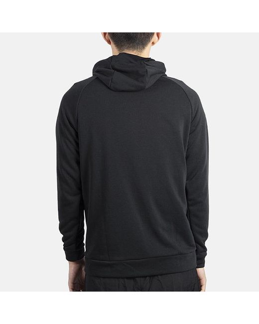 Nike Black Sports Training Casual Knit Hooded Zipper Jacket for men