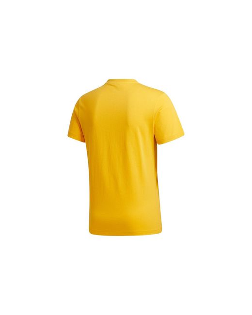 Adidas Yellow Neo X Crossover M Gdtm Tee Printing Round Neck Sports Short Sleeve for men