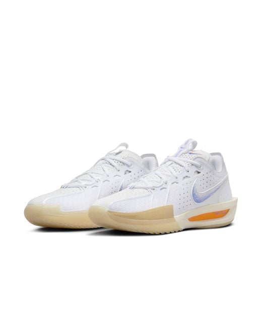Nike White G.T. Cut 3 Blueprint Basketball Shoes for men