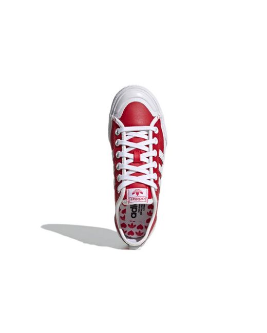 Adidas Red (Wmns) Nizza Rf Platform 'Heart Embossed