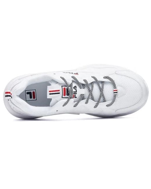 Fila White Tracer Running Shoes for men
