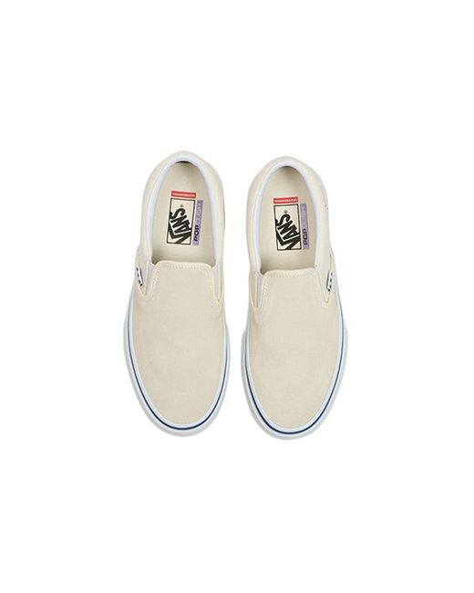 Vans White Skate Slip-On 'Checkerboard for men