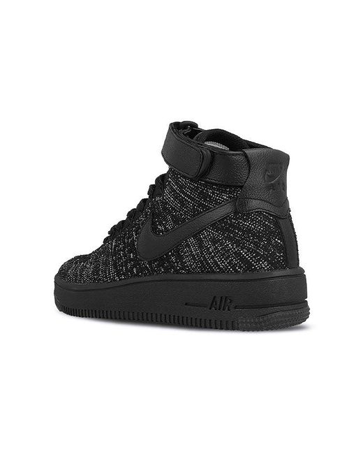 Nike Black (Wmns) Air Force 1 Flyknit