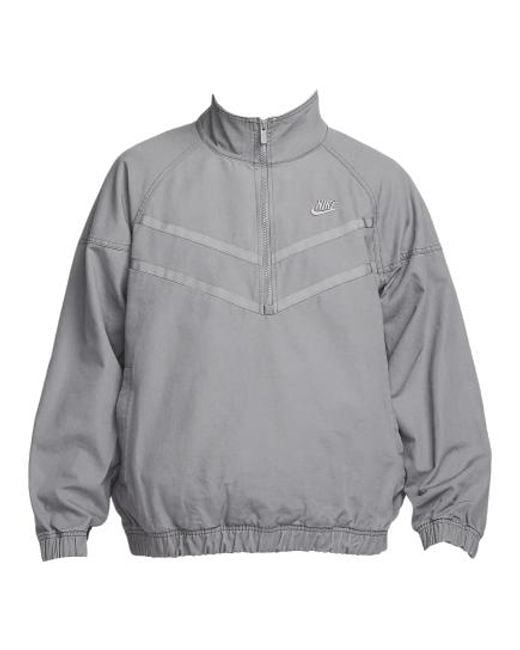 Nike Gray Windrunner Canvas Jacket 'Smoke' for men
