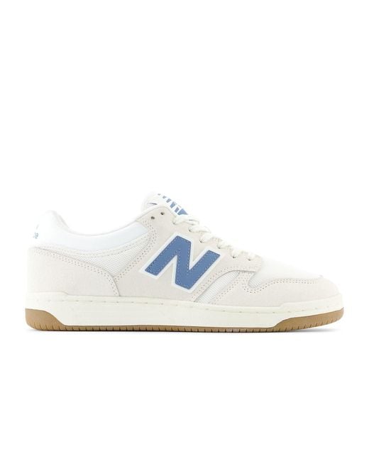 New Balance White 480 'Heron' for men