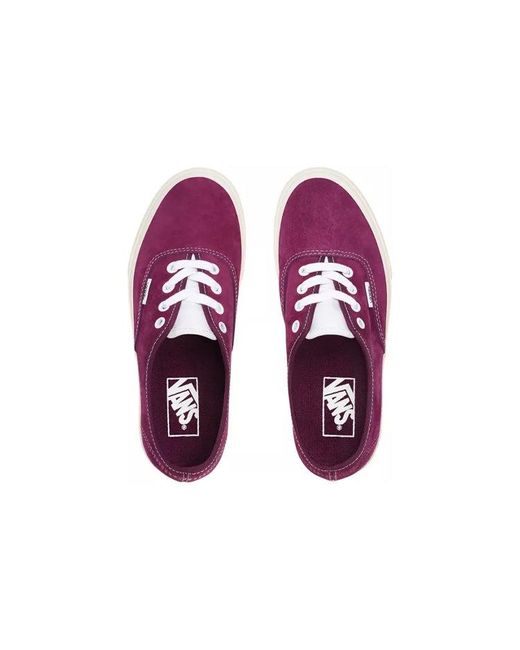 Vans Purple Authentic 'Pig Suede for men