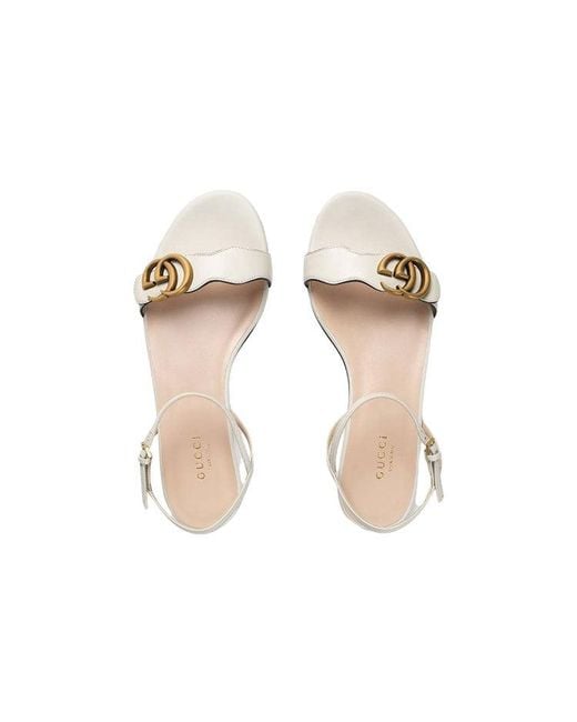 Gucci Metallic (Wmns) Double G Leather Sandal