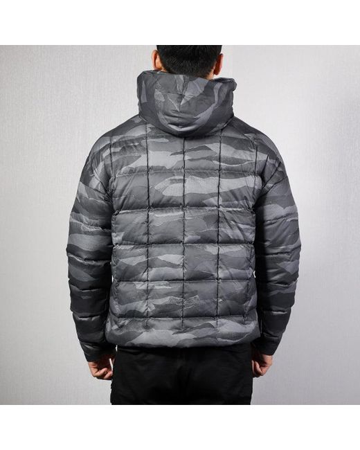 Adidas Gray Camouflage Outdoor Stay Warm Down Jacket for men