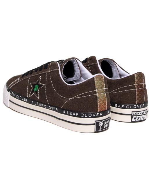 Converse Brown One Star Pro Low X Patta '4 Leaf Clover' for men