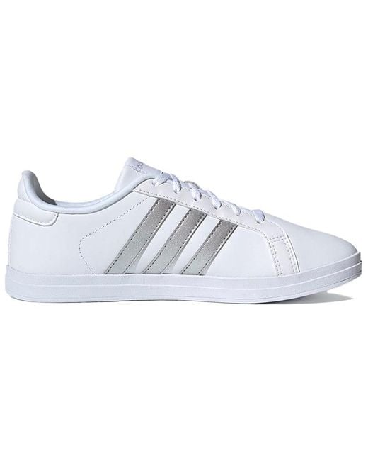 Adidas White (Wmns) Courtpoint X Metallic'