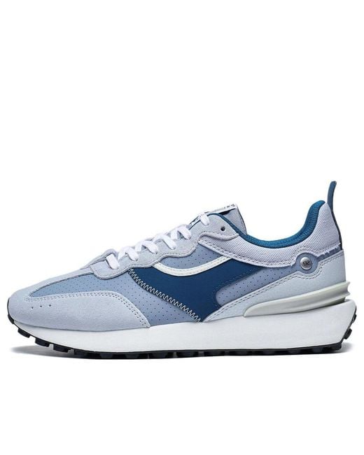 Li-ning Blue Cosmos Classic Trainers Retro Walking Shoes for men