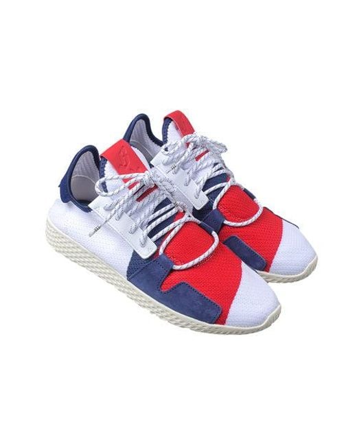 Adidas Blue X Pharrell X Billionaire Boys Club Tennis Hu V2 'Scarlet' for men