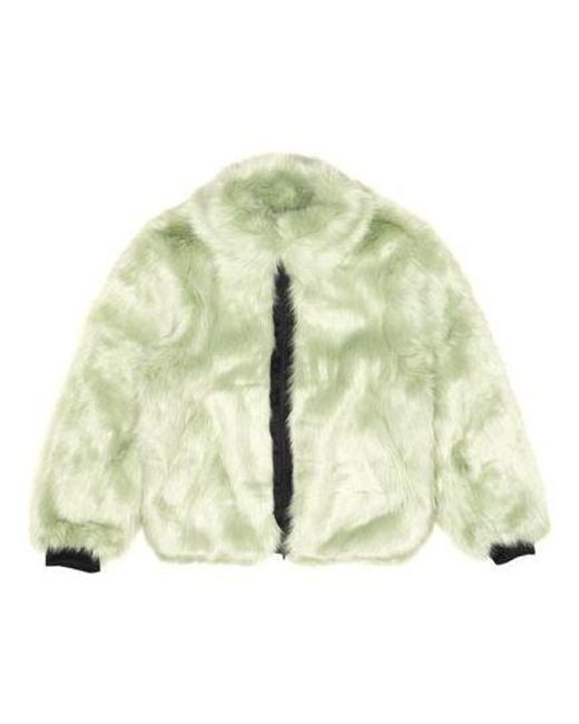 Nike Green X Ambush Faux-Fur Nrg Ca Jacket Crossover Fur Couple Style