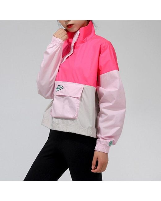 Nike Pink (Wmns) Sportswear Woven Anorak