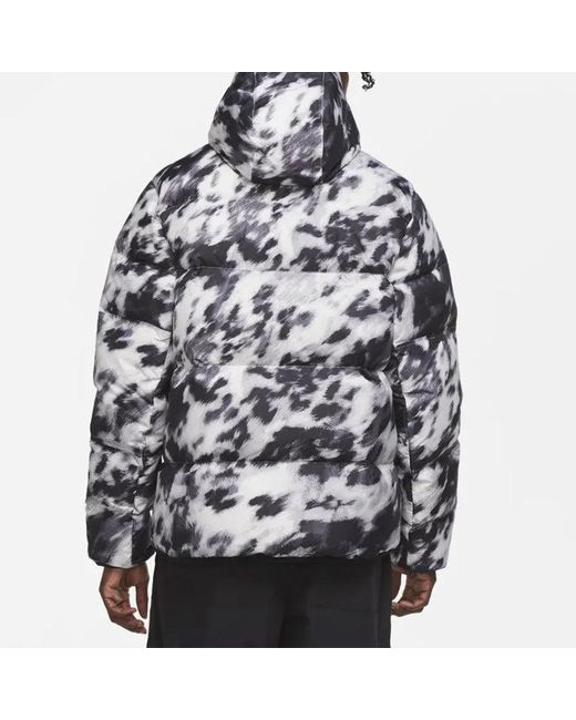 Nike Black Down-Fill Windrunner Shield Sports Stay Warm Hooded Jacket Down Jacket for men