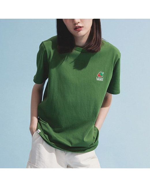 Vans Green (Wmns) Embroidery Round-Neck