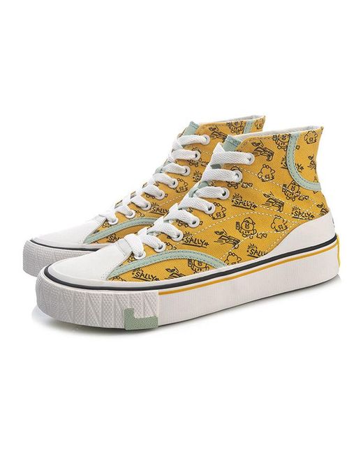 Li-ning Metallic (Wmns) X Line Friends Weiwu Canvas Hi Shoes
