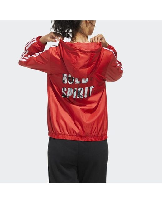 Adidas Red (Wmns) Neo X Hua Mulan Printing Jacket