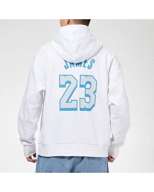 Nike White City Edition Nba Los Angeles Lakers Printing Fleece for men