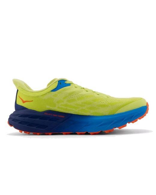 Hoka One One Blue Speedgoat 5 'Citrus Glow Evening Primrose' for men